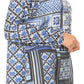 Sakkas Manu Womens Long Sleeve Mandarin Collar Blouse Top Light with Rhinestone