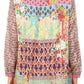 Sakkas Manu Womens Long Sleeve Mandarin Collar Blouse Top Light with Rhinestone