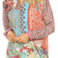 Sakkas Manu Womens Long Sleeve Mandarin Collar Blouse Top Light with Rhinestone