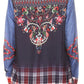 Sakkas Cila Womens Button Down Long Sleeve Silky Shirt Top Colorful and Light