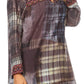 Sakkas Ida Womens Peasant Boho Tunic Blouse Top with Long Sleeves & Embellishing