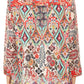 Sakkas Ida Womens Peasant Boho Tunic Blouse Top with Long Sleeves & Embellishing