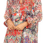 Sakkas Ida Womens Peasant Boho Tunic Blouse Top with Long Sleeves & Embellishing