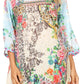 Sakkas Ilari Womens Short Sleeve Everyday Blouse Top with Embellishing Relax Fit