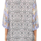 Sakkas Ilari Womens Short Sleeve Everyday Blouse Top with Embellishing Relax Fit