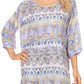 Sakkas Ilari Womens Short Sleeve Everyday Blouse Top with Embellishing Relax Fit