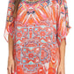 Sakkas Lada Womens Loose Oversized Short Sleeve Top Blouse with Embellishment