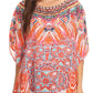 Sakkas Lada Womens Loose Oversized Short Sleeve Top Blouse with Embellishment