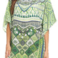 Sakkas Lada Womens Loose Oversized Short Sleeve Top Blouse with Embellishment