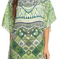 Sakkas Lada Womens Loose Oversized Short Sleeve Top Blouse with Embellishment