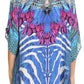 Sakkas Lada Womens Loose Oversized Short Sleeve Top Blouse with Embellishment