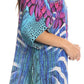 Sakkas Lada Womens Loose Oversized Short Sleeve Top Blouse with Embellishment