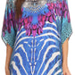 Sakkas Lada Womens Loose Oversized Short Sleeve Top Blouse with Embellishment