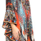 Sakkas Delu Women's Loose V Neck Blouses Top Tunic with Ruffles And Rhinestone