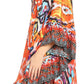 Sakkas Delu Women's Loose V Neck Blouses Top Tunic with Ruffles And Rhinestone