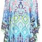 Sakkas Delu Women's Loose V Neck Blouses Top Tunic with Ruffles And Rhinestone