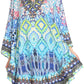 Sakkas Delu Women's Loose V Neck Blouses Top Tunic with Ruffles And Rhinestone