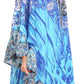 Sakkas Delu Women's Loose V Neck Blouses Top Tunic with Ruffles And Rhinestone