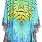 Sakkas Delu Women's Loose V Neck Blouses Top Tunic with Ruffles And Rhinestone