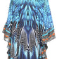 Sakkas Delu Women's Loose V Neck Blouses Top Tunic with Ruffles And Rhinestone