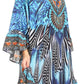 Sakkas Delu Women's Loose V Neck Blouses Top Tunic with Ruffles And Rhinestone