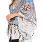 Sakkas Danis Women's Oversized Casual Pullover V-neck Short Sleeve Boho Top Blouse