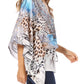Sakkas Danis Women's Oversized Casual Pullover V-neck Short Sleeve Boho Top Blouse