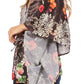 Sakkas Danis Women's Oversized Casual Pullover V-neck Short Sleeve Boho Top Blouse