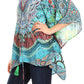 Sakkas Danis Women's Oversized Casual Pullover V-neck Short Sleeve Boho Top Blouse