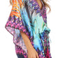 Sakkas Danis Women's Oversized Casual Pullover V-neck Short Sleeve Boho Top Blouse