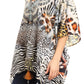 Sakkas Danis Women's Oversized Casual Pullover V-neck Short Sleeve Boho Top Blouse