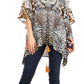 Sakkas Danis Women's Oversized Casual Pullover V-neck Short Sleeve Boho Top Blouse