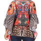 Sakkas Danis Women's Oversized Casual Pullover V-neck Short Sleeve Boho Top Blouse