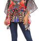 Sakkas Danis Women's Oversized Casual Pullover V-neck Short Sleeve Boho Top Blouse