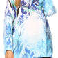 Sakkas Linea Women's Casual Floral Print Long Sleeve Swing Boho Pullover Tunic Top