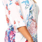 Sakkas Ditta Women's Casual Loose Long Sleeve Print Button Down Shirt Tunic Blouse