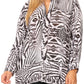 Sakkas Ditta Women's Casual Loose Long Sleeve Print Button Down Shirt Tunic Blouse