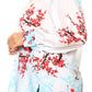 Sakkas Fara Women's Casual Floral Print Lightweight Long Sleeve Blouse Tunic Top