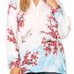 Sakkas Fara Women's Casual Floral Print Lightweight Long Sleeve Blouse Tunic Top