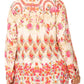 Sakkas Issa Women's Long Sleeve Floral Print Casual Button Down Shirt Blouse Top