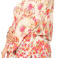 Sakkas Issa Women's Long Sleeve Floral Print Casual Button Down Shirt Blouse Top