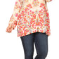 Sakkas Issa Women's Long Sleeve Floral Print Casual Button Down Shirt Blouse Top