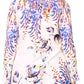 Sakkas Issa Women's Long Sleeve Floral Print Casual Button Down Shirt Blouse Top