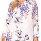 Sakkas Issa Women's Long Sleeve Floral Print Casual Button Down Shirt Blouse Top