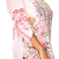 Sakkas Issa Women's Long Sleeve Floral Print Casual Button Down Shirt Blouse Top