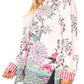 Sakkas Issa Women's Long Sleeve Floral Print Casual Button Down Shirt Blouse Top