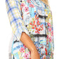 Sakkas Issa Women's Long Sleeve Floral Print Casual Button Down Shirt Blouse Top