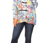 Sakkas Issa Women's Long Sleeve Floral Print Casual Button Down Shirt Blouse Top