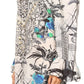 Sakkas Riza Women's Off Shoulder Long Sleeve Tunic Shirt Short Dress with Print