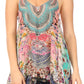 Sakkas Bette Women's Casual Boho Loose Printed Spaghetti Strap Top Tank Camisole